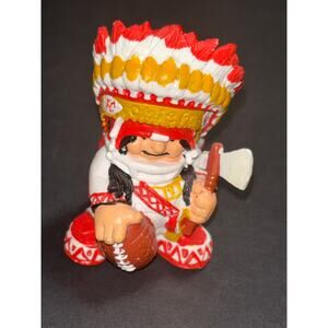 KANSAS CITY CHIEFS Vintage 1983 NFL Huddles Mascot 2" PVC Figure Rare